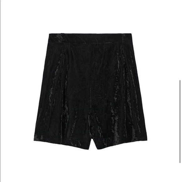 Zara velvet high waisted shorts - Picture 7 of 10